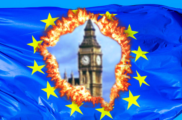 Europa geteilt durch Großbritannien - Foto, Bild