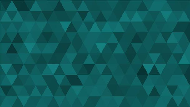 Dark Cyan, Green, Triangular  low poly, mosaic pattern background, Vector polygonal illustration graphic, Origami style with gradient,  racio 1:1,777 Ultra HD - Photo, Image