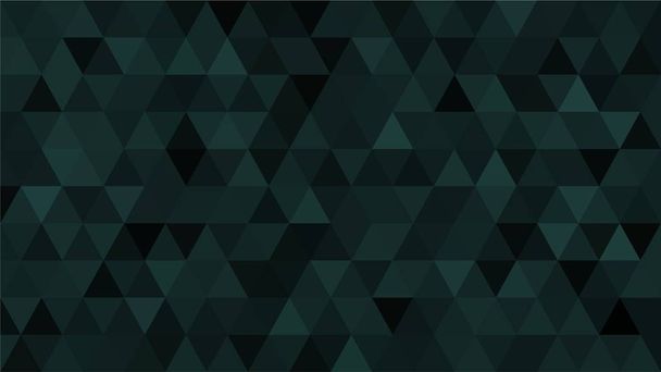 Dark Cyan, Green, Triangular  low poly, mosaic pattern background, Vector polygonal illustration graphic, Origami style with gradient,  racio 1:1,777 Ultra HD - Photo, Image