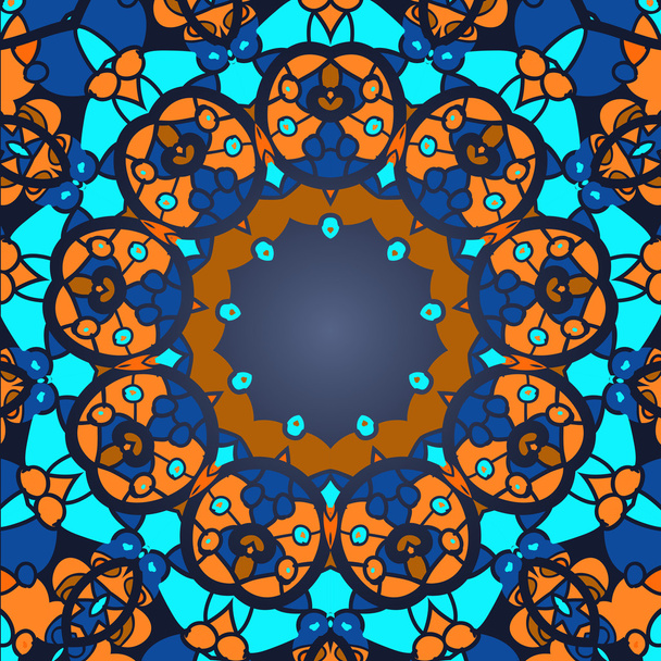 Ornamental seamless square lace pattern, squares background - Vektor, obrázek