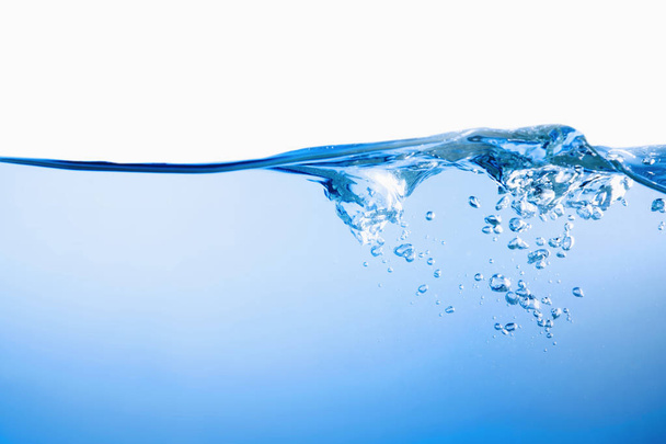 kék víz-splash buborékok - Fotó, kép