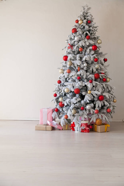 Weihnachten Neujahr Baum Wohnung Urlaub Grußkarte - Foto, Bild