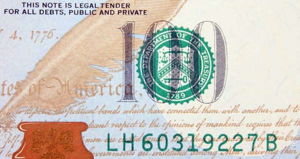 vicino alla banconota del dollaro (dettagli
) - Foto, immagini