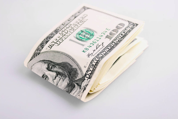 close up de notas de dólar (detalhes
) - Foto, Imagem