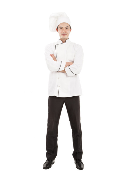 heureux jeune chef isolé sur blanc
 - Photo, image