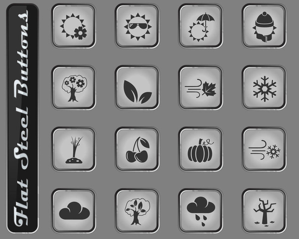 set di icone stagioni
 - Vettoriali, immagini