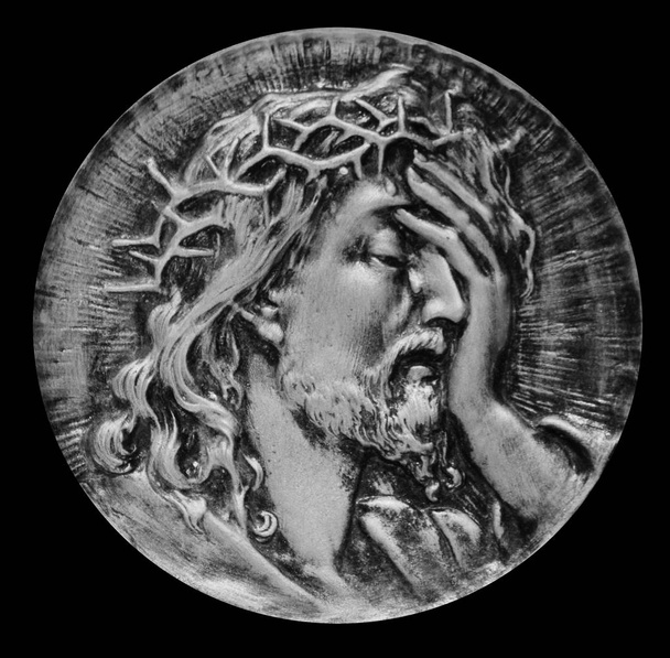 Jesucristo corona de espinas en (fragmento de estatua
) - Foto, Imagen