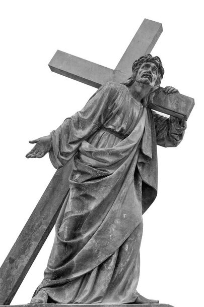 Starověké socha ukřižování Ježíše Krista. - Fotografie, Obrázek