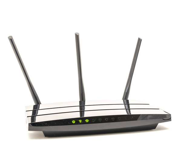modem cavo router wireless funzionante con luce di stato di connessione
 - Foto, immagini
