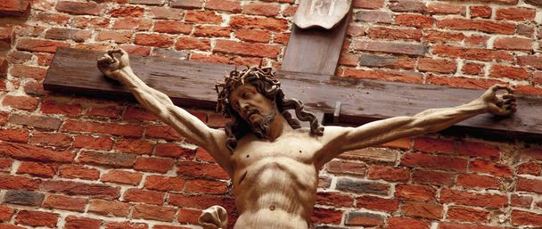 Sainte Croix avec Jésus Christ crucifié (détails
) - Photo, image