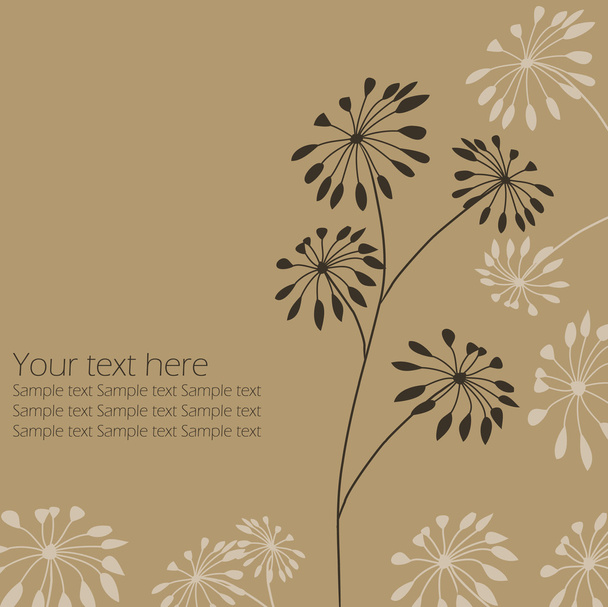 Vector floral background - Διάνυσμα, εικόνα