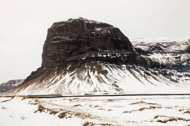 Beautiful scenery in winter snow Iceland - Photo, image