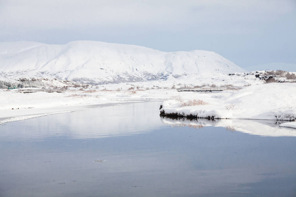 Thingvellir National Park or better known as Iceland pingvellir National Park during winter - Foto, immagini