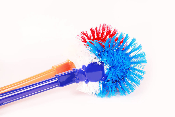brushes for cleaning. white background.  - Foto, Bild