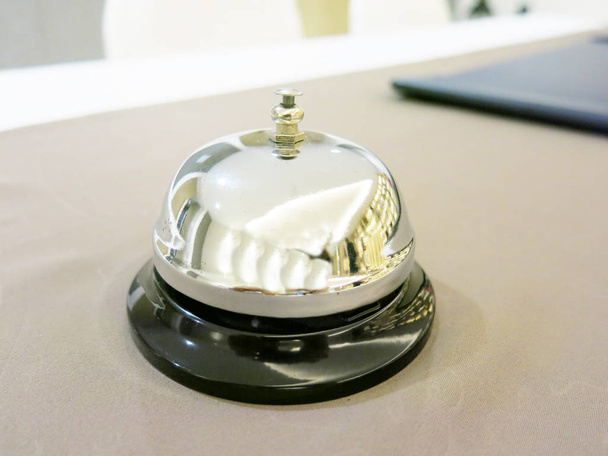 hotel reception bell on white background  - 写真・画像