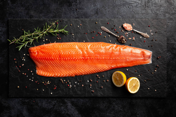 Salmon fish fillet - Фото, зображення