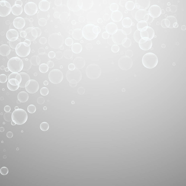 Burbujas de jabón al azar fondo abstracto. Soplado b - Vector, Imagen
