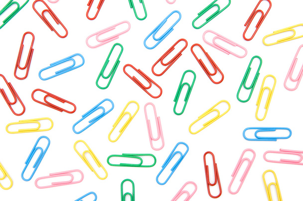 Paperclips of different colors - Photo, Image