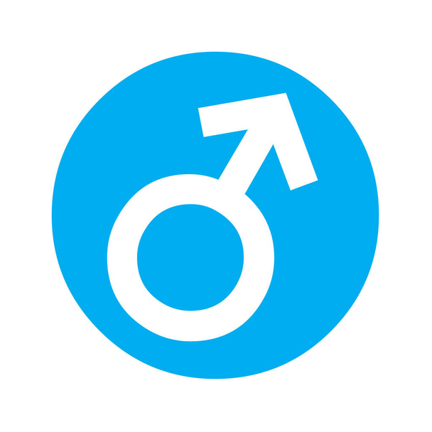 Male symbol icon illustration - Photo, Image