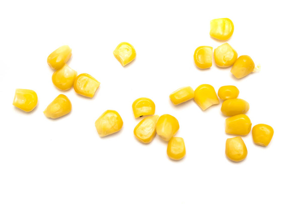 corn seeds isolated on white background - Photo, Image