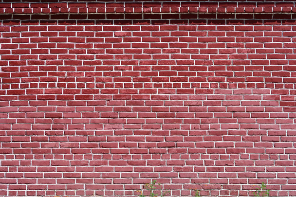 old red brick wall background, interior texture - Photo, Image