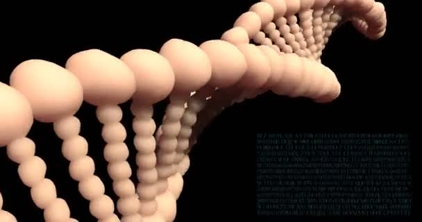 Analyzing DNA structure, forensic research, genes and genetic disorders, science. DNA molecules - Video, Çekim