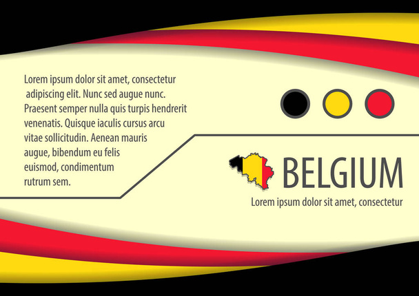 A belga színek és a szabad hely, a szöveg háttér.  - Vektor, kép