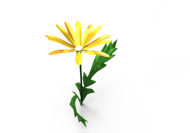 Vase Blumen 3d isolieren Hintergrund - Foto, Bild