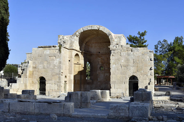 Grecia, Isla de Creta, antiguos apóstoles Titus Basilica in Gortys aka Gorkyn
 - Foto, Imagen