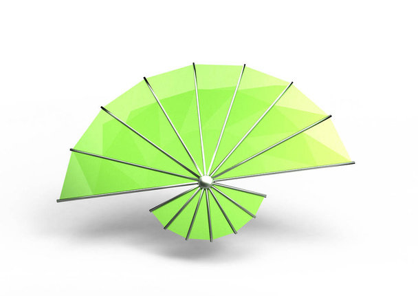 hand fan 3D isolate background - Photo, Image