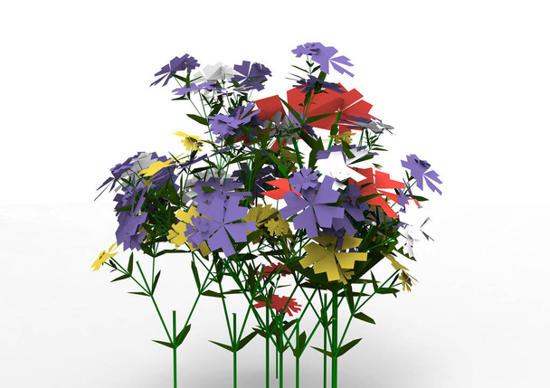 vaso flores 3D isolar fundo
 - Foto, Imagem