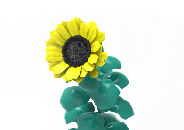 vase flowers 3D isolate background - Photo, Image
