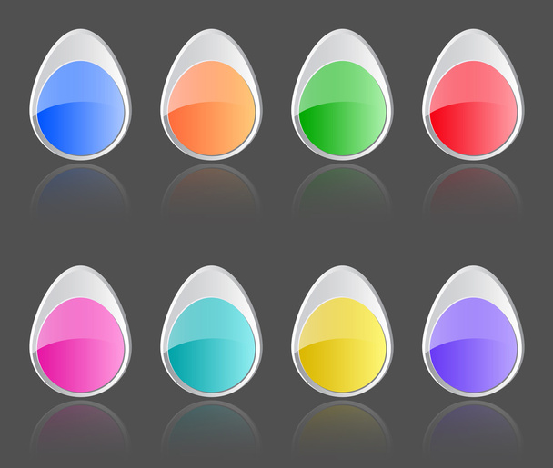Easter buttons - Vector, Image
