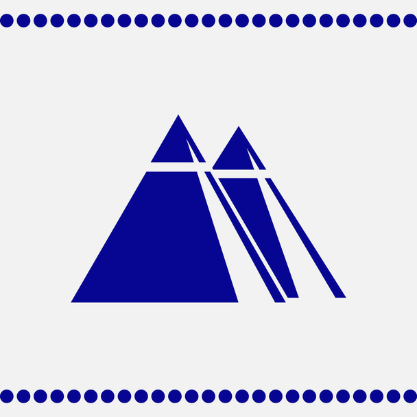 Pyramidenvektorwebsymbol - Vektor, Bild