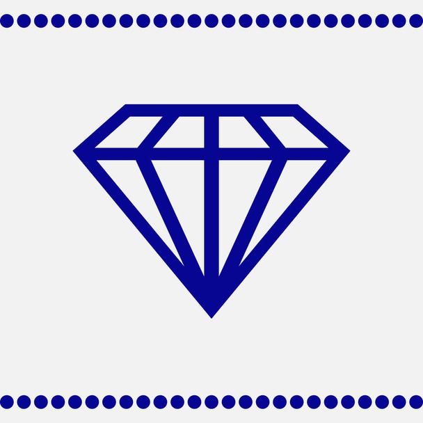 Dimond vector web icon - Vector, Image