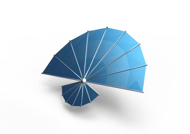 hand fan 3D isolate background - Photo, Image
