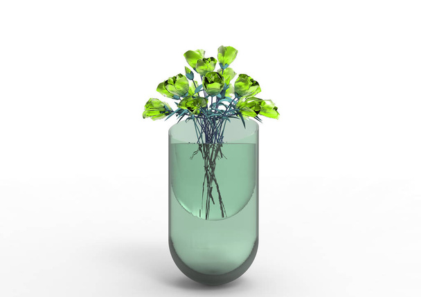 цветы вазы 3D изолировать фон
 - Фото, изображение