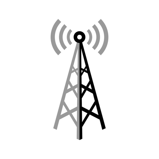 Vektorové ikony na bílém pozadí, izolovaný objekt vysílače  - Vektor, obrázek