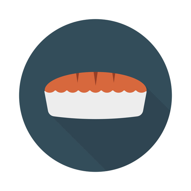 sweet cake  flat icon , vector, illustration - Vetor, Imagem