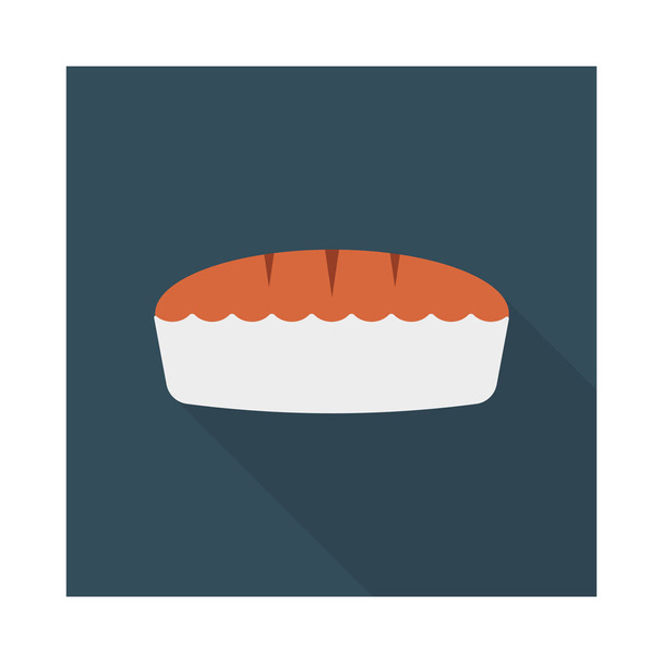 sweet cake  flat icon , vector, illustration - Vector, imagen