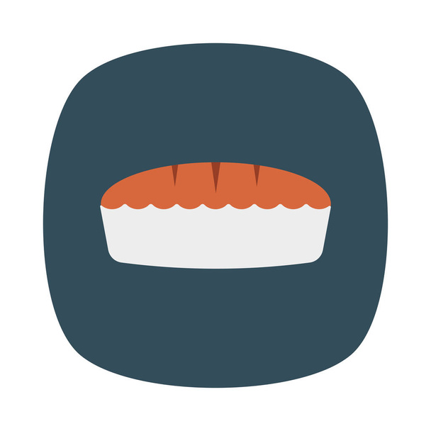 sweet cake  flat icon , vector, illustration - Vector, imagen