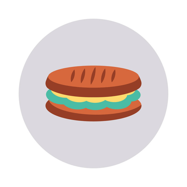 burger  sandwich   fast food vector illustration  - Vector, Imagen