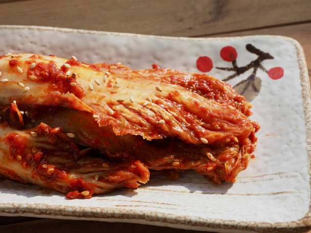  Kore yemeği istiridye kimchi - Fotoğraf, Görsel
