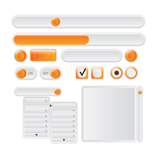 Vector user interface elements - Vector, Image