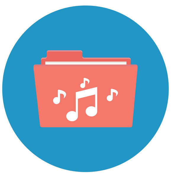 Music File Vector Icon  that can be easily edit or modified  - Vector, Image
