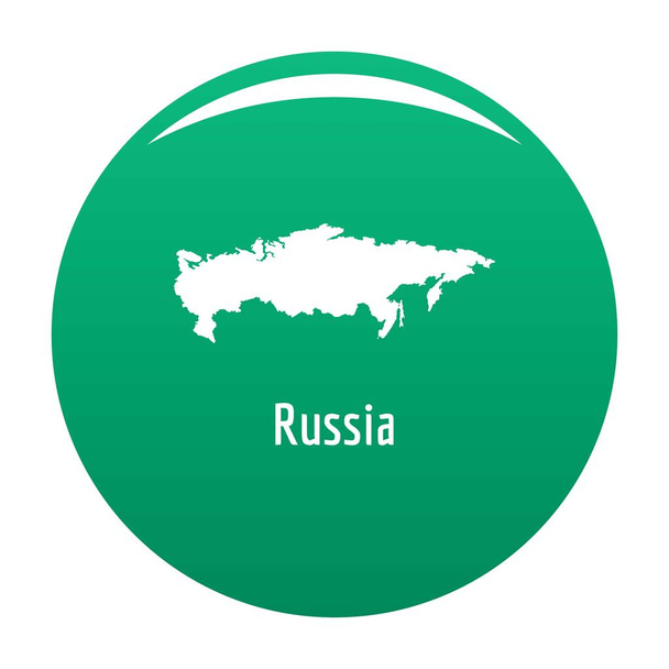 Russia map in black vector simple - Vector, imagen