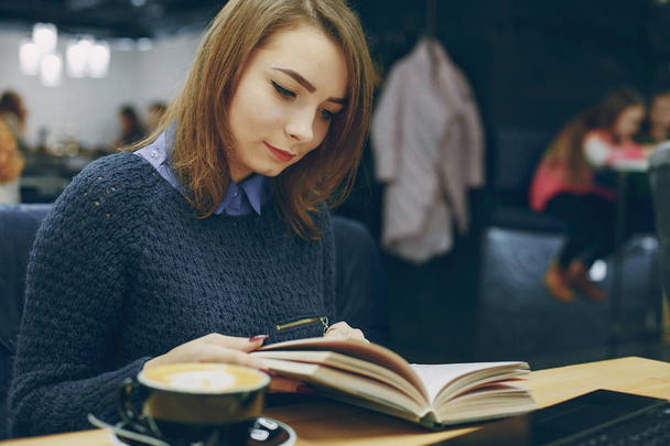 girl with book - Photo, Image