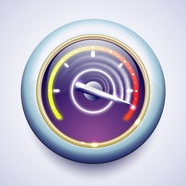 Speedometer icon - Vetor, Imagem