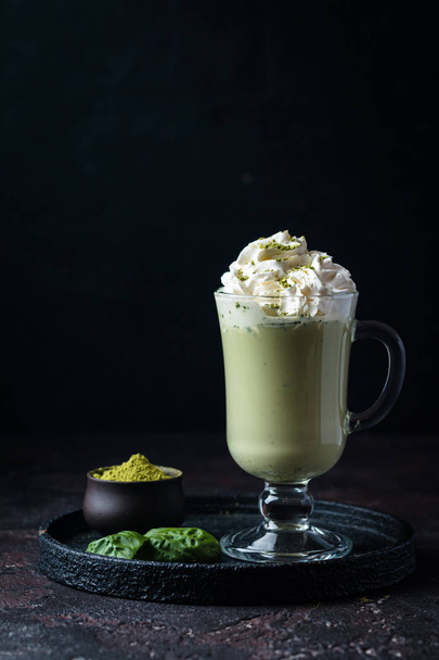 зеленый чай маття латте
 - Фото, изображение