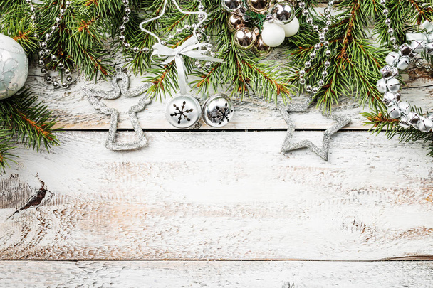 Christmas composition with fir tree - Zdjęcie, obraz